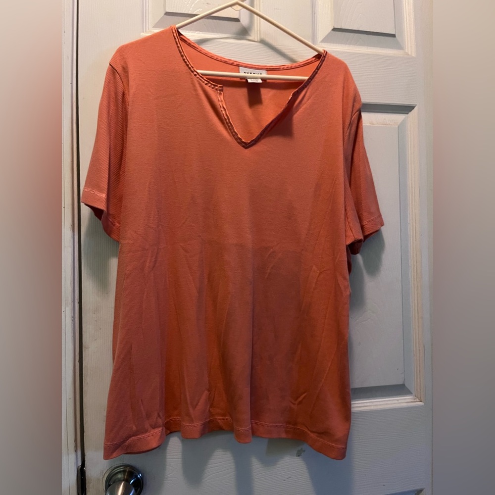 Ladies short sleeve orange t shirt